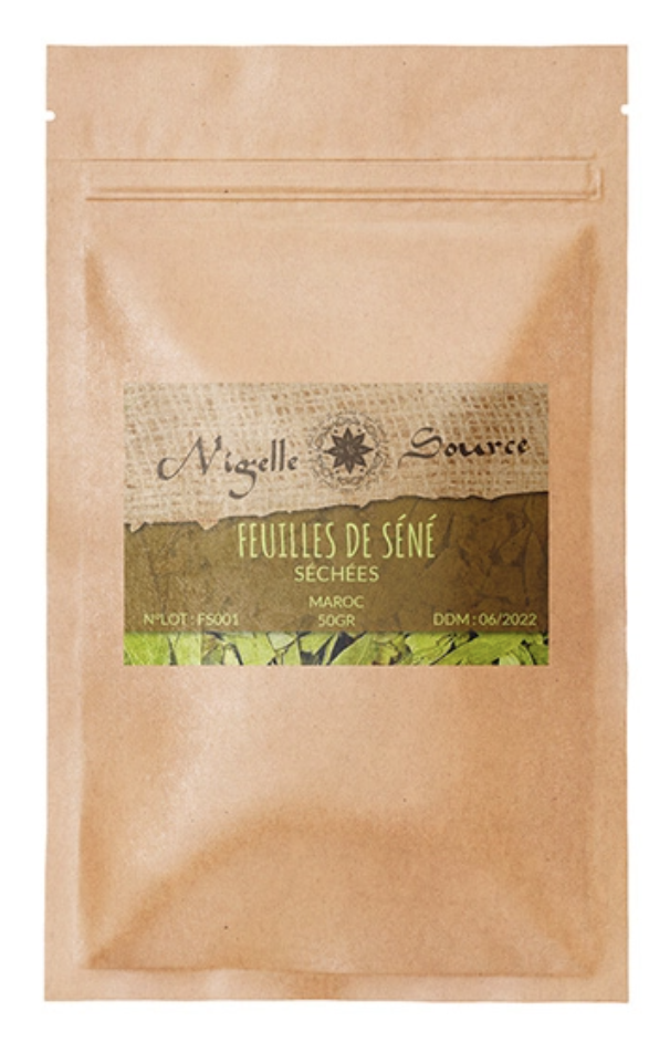 Feuilles de séné (Sana makki) d'Egypte 50g Usage Alimentaire - Nigelle Source