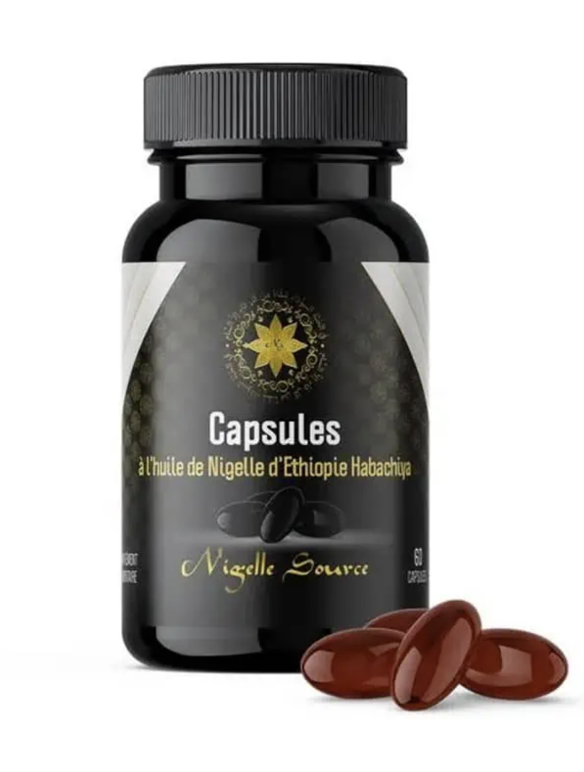 Capsules d'huile de Nigelle d'Ethiopie Habachiya 60 capsules - Nigelle Source