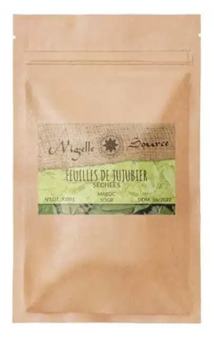 Feuilles de jujubier (Sidr) séchées d'Egypte 50g Usage Alimentaire - Nigelle Source