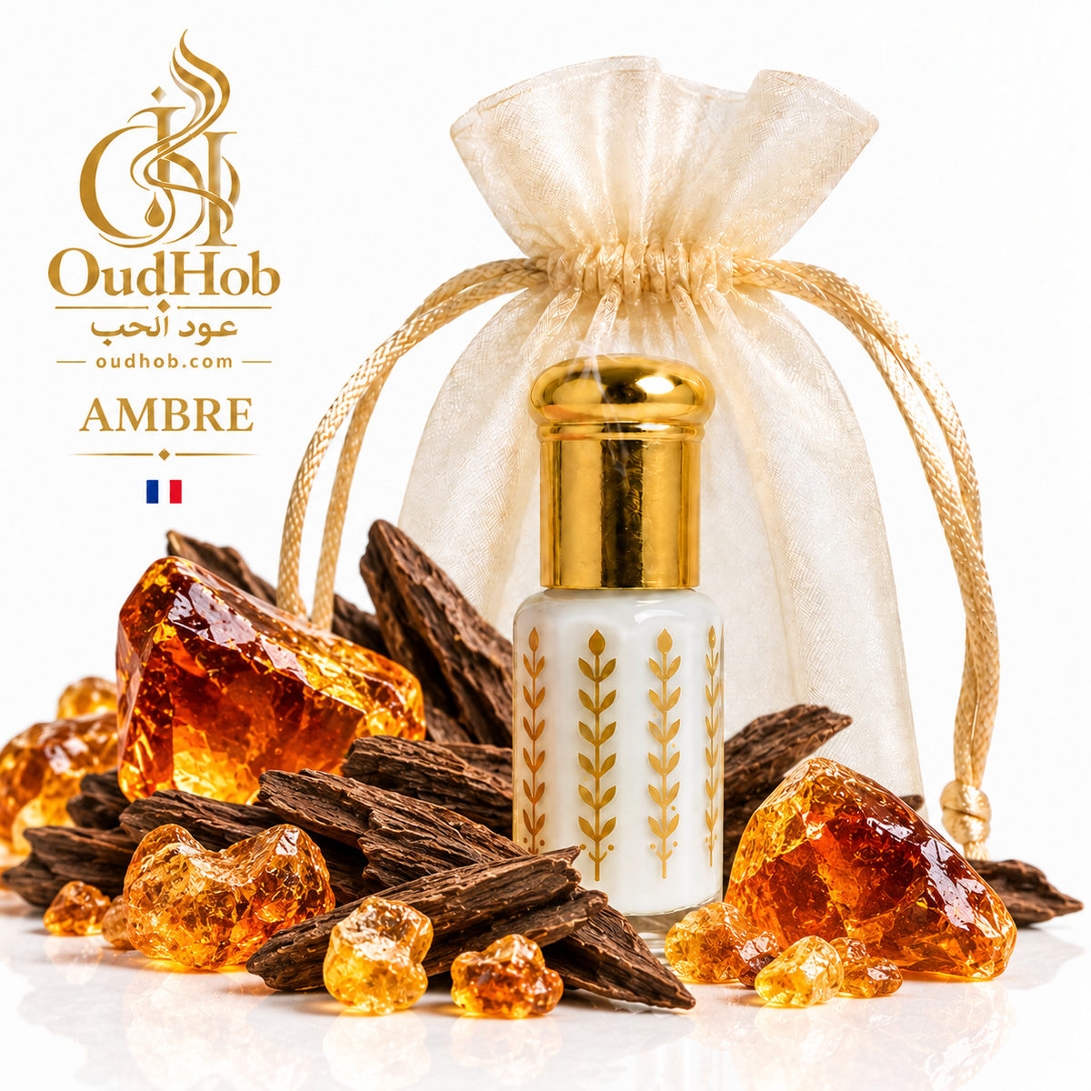 Musc Tahara Amber – Intimmoschus Alkoholfrei 3 ml – Hergestellt in Frankreich – OudHob | عود الحب