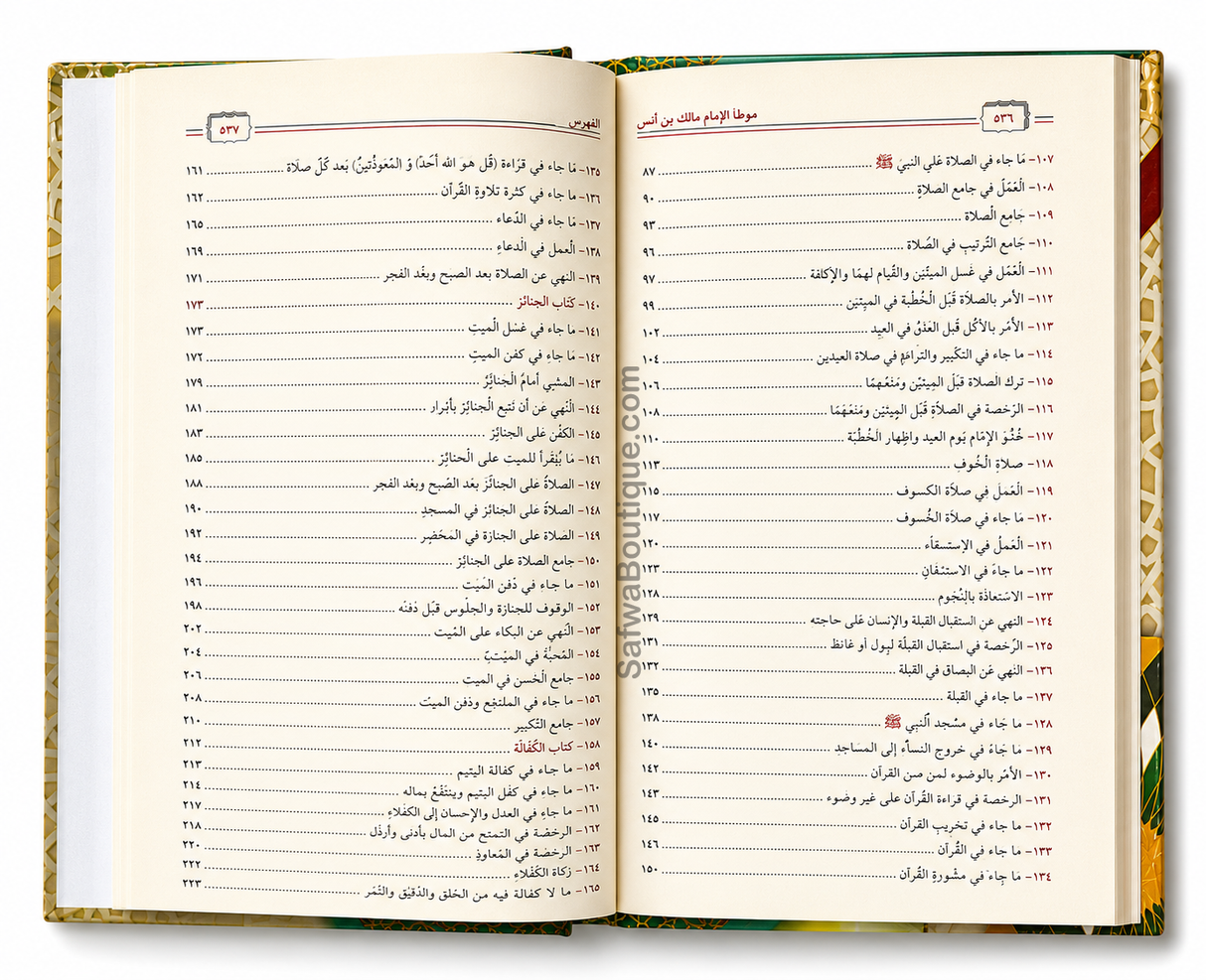 Al-Muwaṭṭaʾ de l'Imam Mālik ibn Anas – Texte vocalisé & Hadiths vérifiés | الموطأ للإمام مالك بن أنس