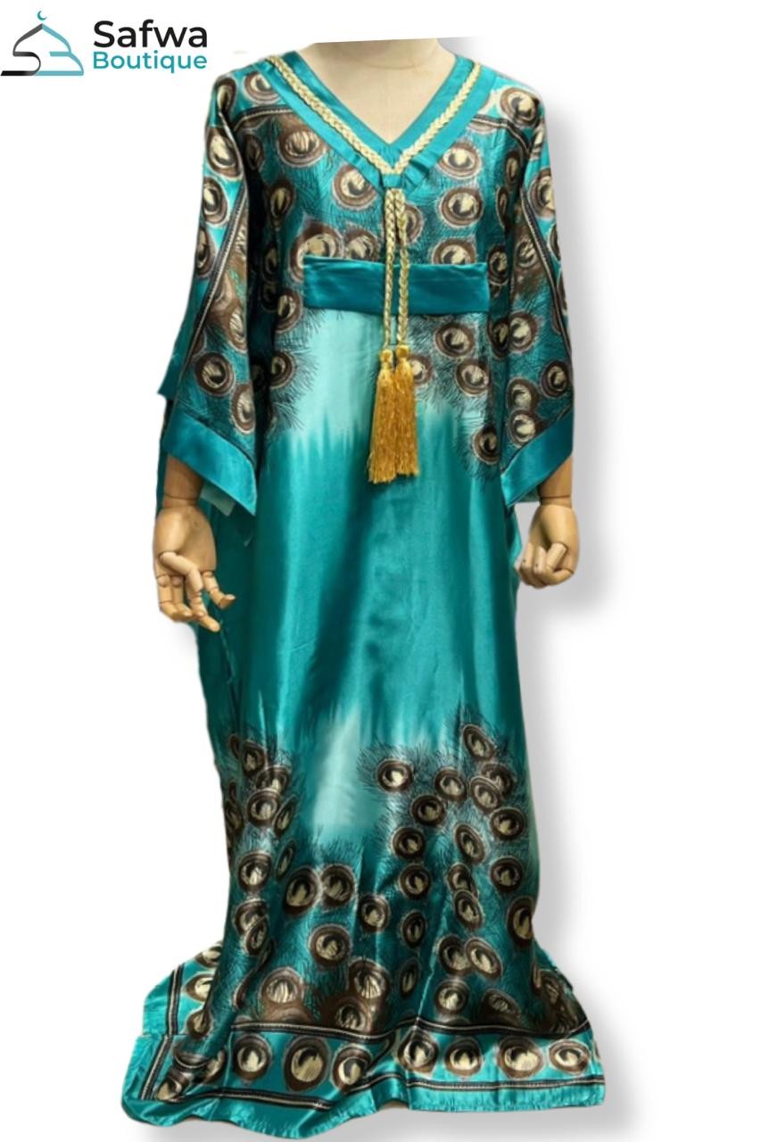 Caftan Satiné Long – Élégance et Confort pour la Maison
