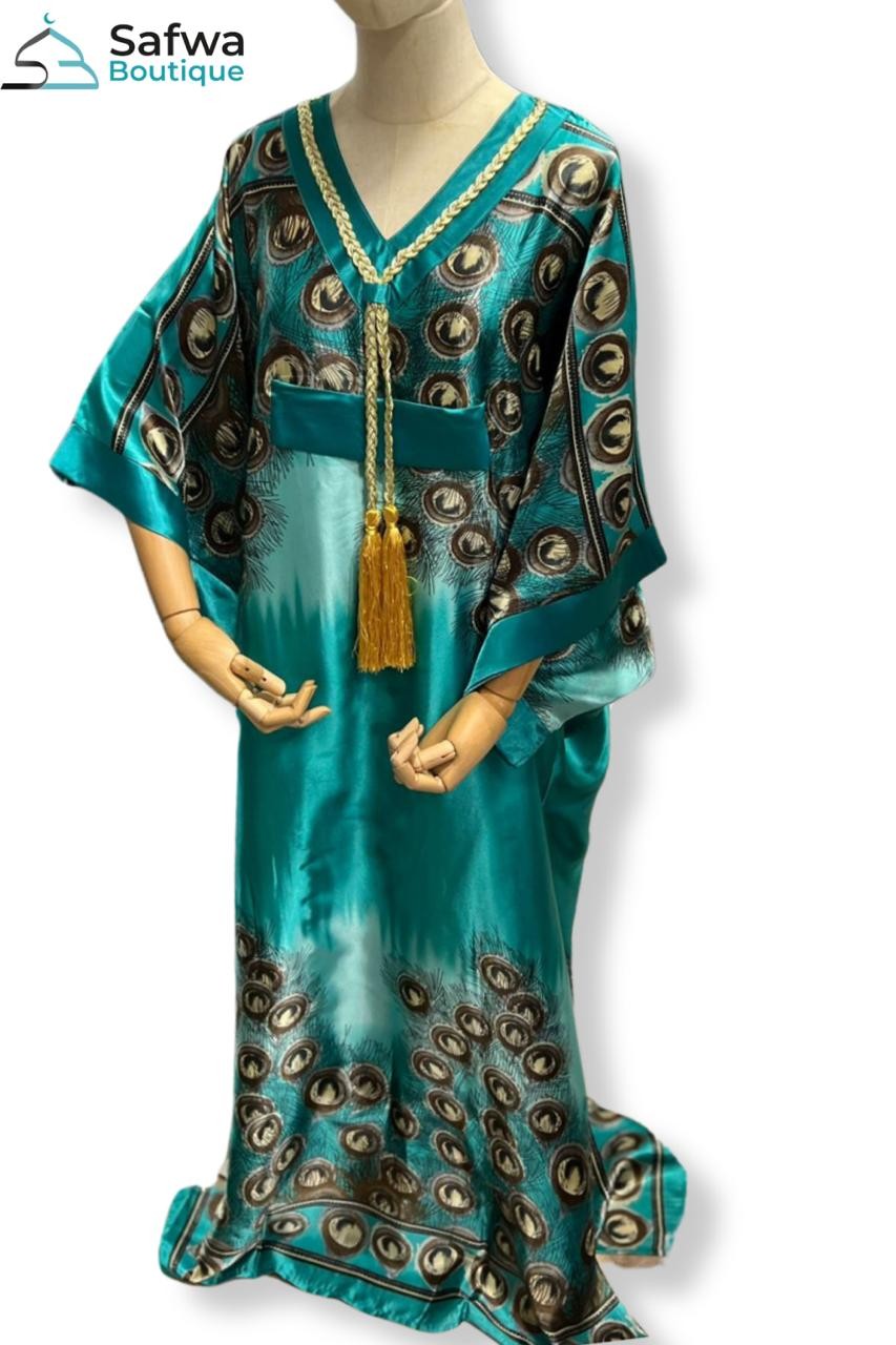 Caftan Satiné Long – Élégance et Confort pour la Maison