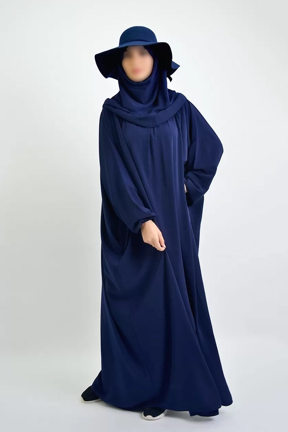 Abaya Jilbab Ajman avec Écharpe – Élégance & Confort | Moultazimoun