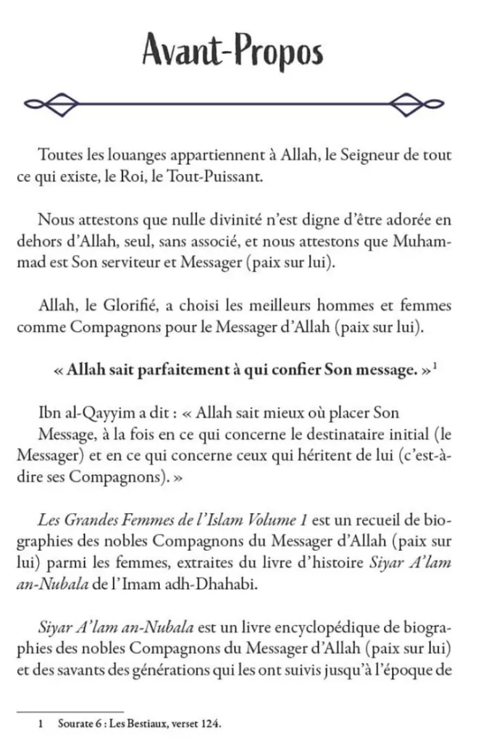 Les grandes femmes de l'Islam (volume 1) de Al-Dhahabi - Édition MuslimLife