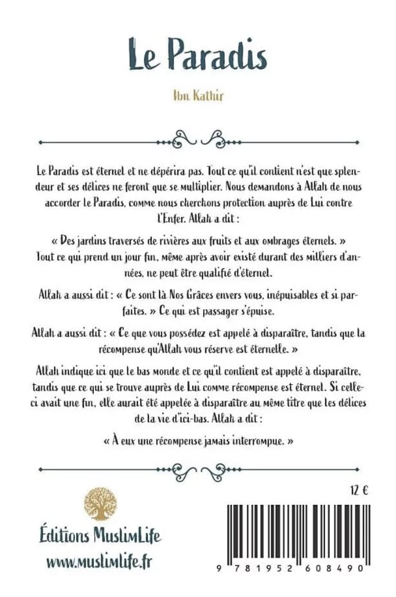 Le Paradis d'Ibn Kathir - Édition MuslimLife
