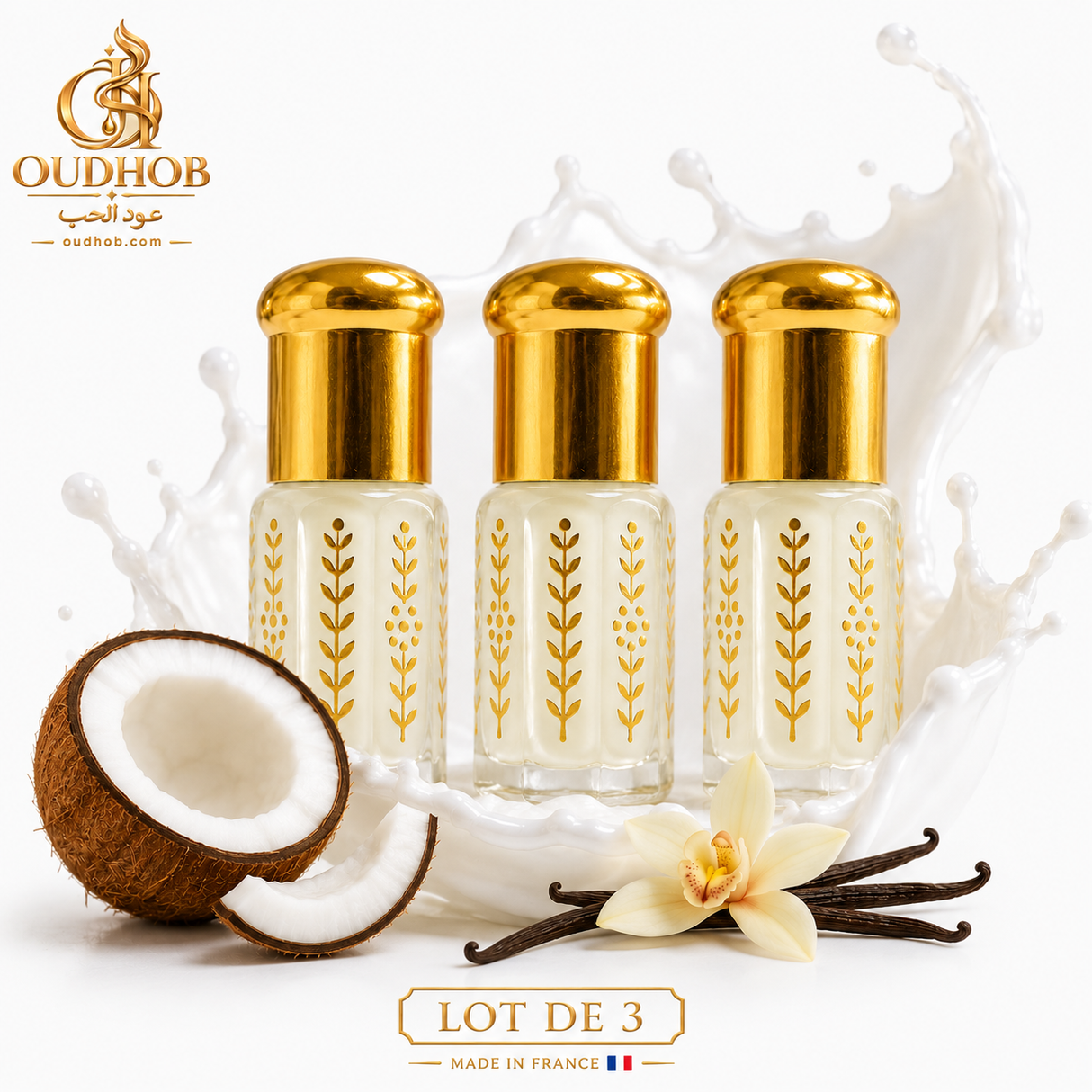 Musc Tahara Coco Vanille – Intim Musk Uden Alkohol 3 ml – OudHob | عود الحب