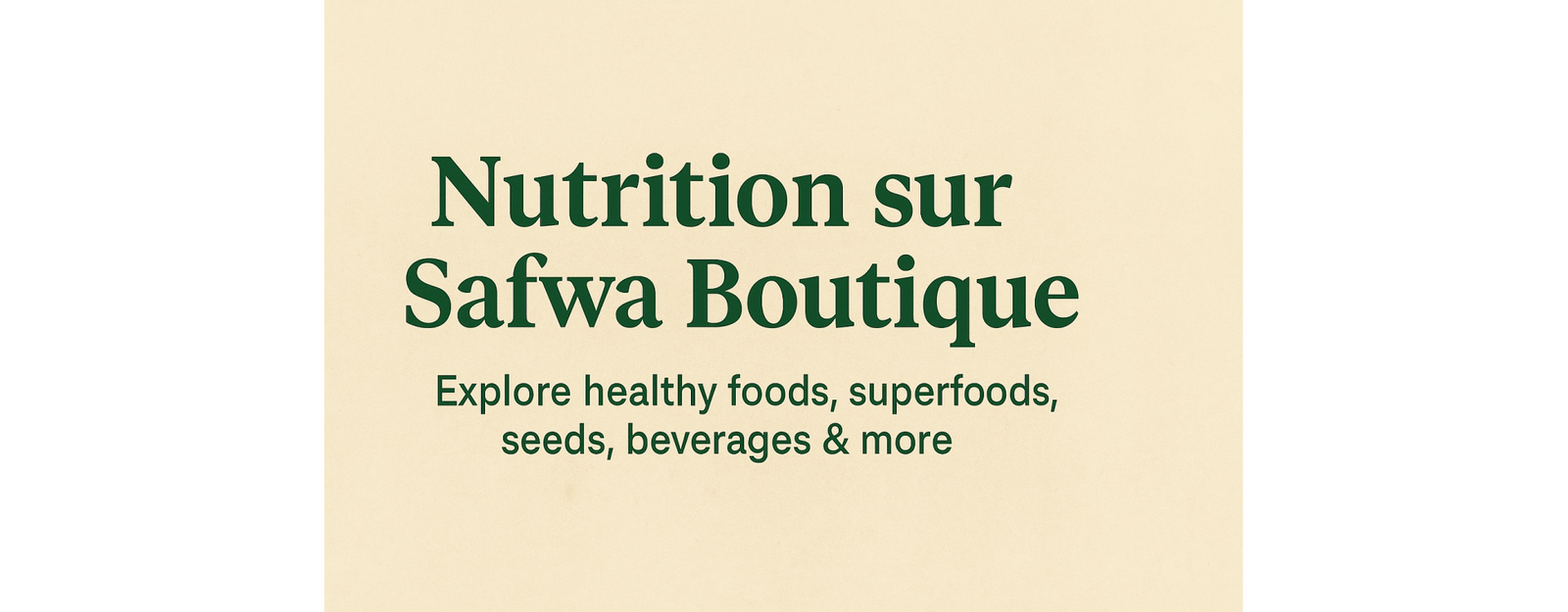 Comprendre la nutrition halal selon la Sunna – Guide complet de Safwa Boutique