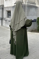 Khimar 2 voiles mousseline Umm Hafsa