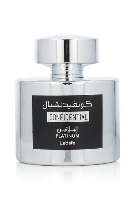 Eau de Parfum Confidential Private Platinum 100mL Lattafa - Lattafa Perfumes Dubaï