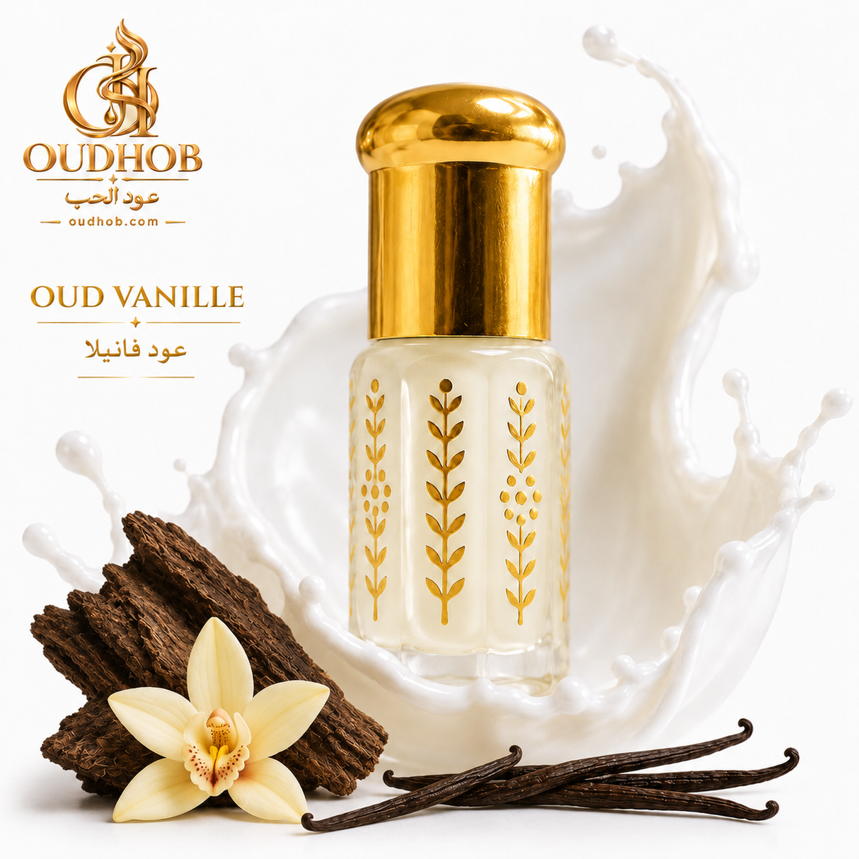 Musc Tahara Oud Vanilje – Intimmusk Uten Alkohol 3 ml – OudHob | عود الحب