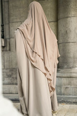 Khimar 2 voiles mousseline Umm Hafsa