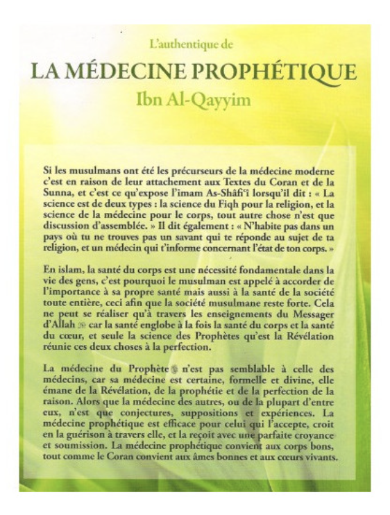 L'authentique De La Médecine Prophétique, D'Ibn Al-Qayyim - Éditions Tawbah