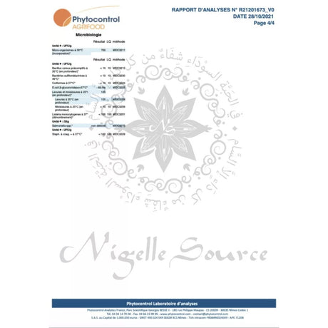 Huile de costus indien d’Égypte 100ml Usage Alimentaire - Nigelle Source