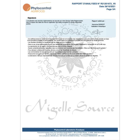 Huile de Fenugrec d’Égypte 100ml Usage Alimentaire - Nigelle Source