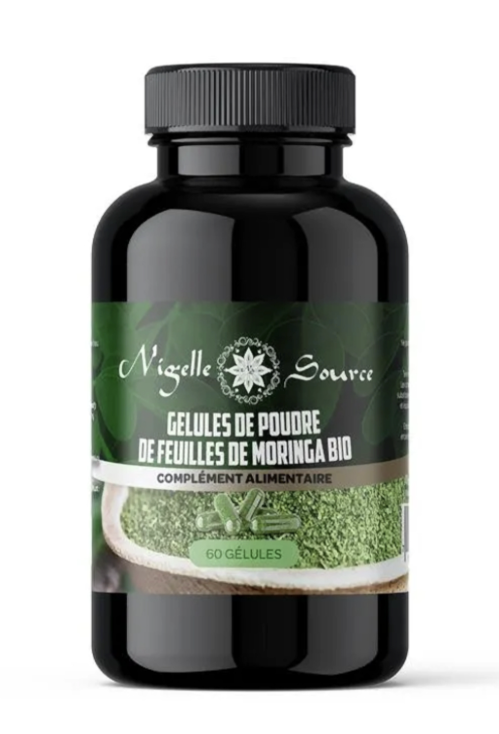 Gélulier Bio de Moringa BIO certifié Ecocert 60 gélules - Nigelle Source