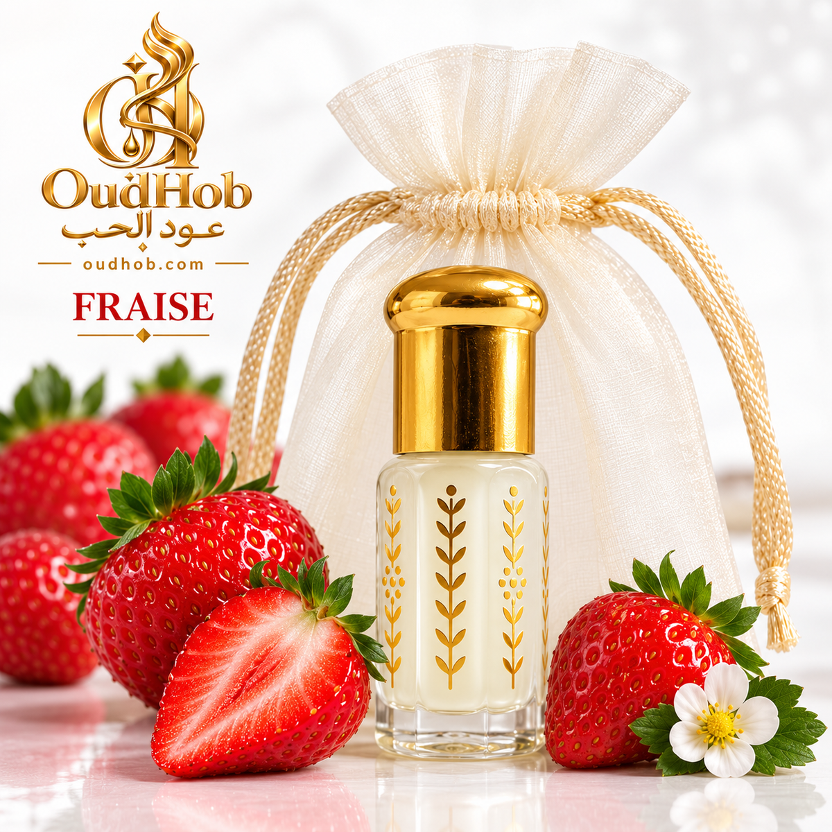 Musc Tahara Fraise – Intim Musk uden alkohol 3 ml – OudHob | عود الحب