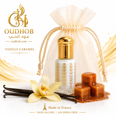Musc Tahara Vanille Caramel – Musc Intime Sans Alcool 3 ml – OudHob | عود الحب