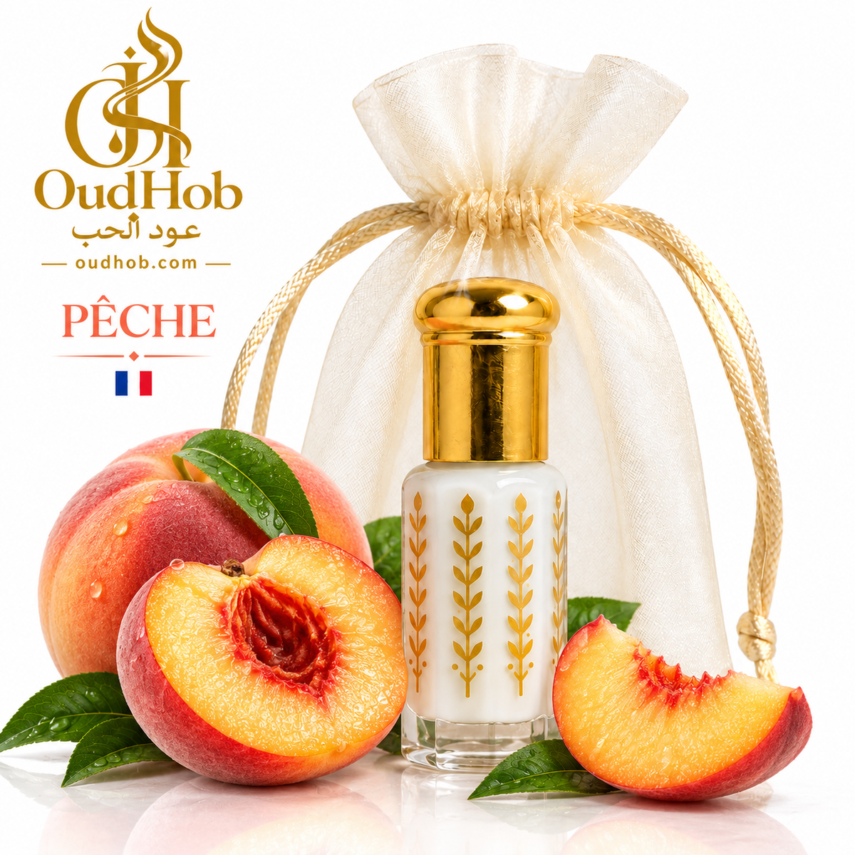 Musc Tahara Pfirsich – Intimmoschus ohne Alkohol 3 ml – OudHob | عود الحب