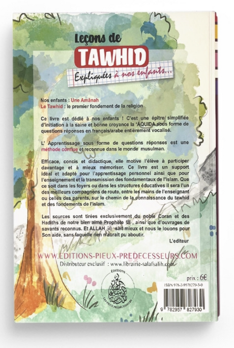 Leçons De Tawhid Expliquées À Nos Enfants Pour Filles Dès 5 Ans - Éditions Les Pieux Prédécesseurs
