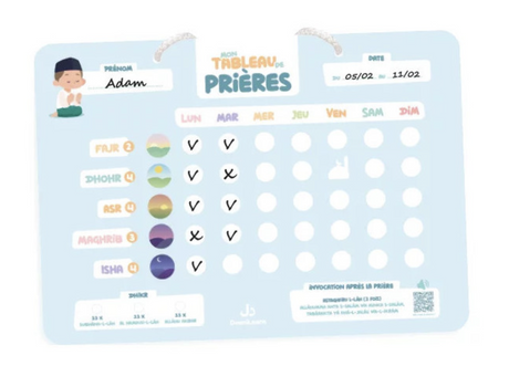 Mon Tableau De Prières - EDITION DeeniLearn