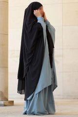 Abaya 2 pièces à clips Umm Hafsa