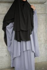 Abaya 2 pièces à clips Umm Hafsa