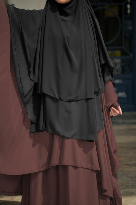 Abaya 2 pièces à clips Umm Hafsa