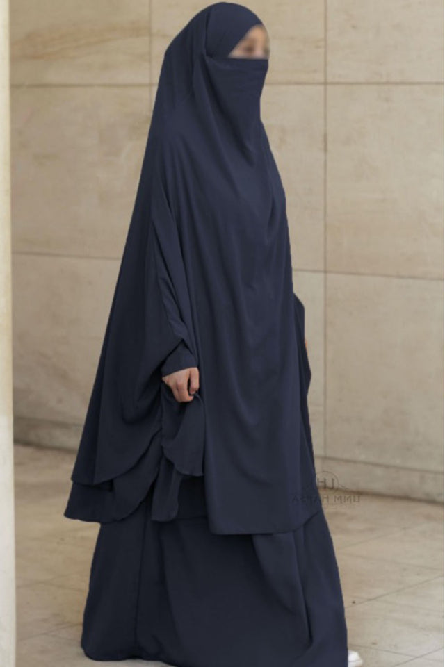 Jilbab Amira 2 voiles Umm Hafsa