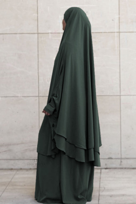 Jilbab Amira 2 voiles Umm Hafsa