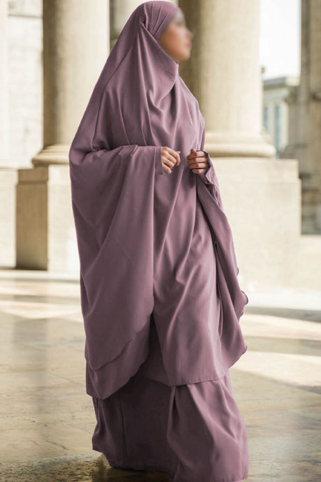 Jilbab Amira 2 voiles Umm Hafsa