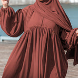 Abaya manche ballon Umm Hafsa