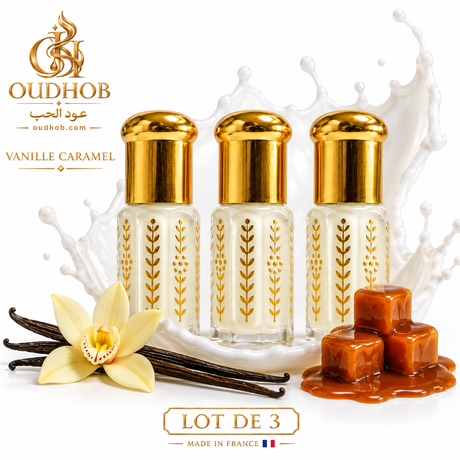 Musc Tahara Vanille Caramel – Musc Intime Sans Alcool 3 ml – OudHob | عود الحب