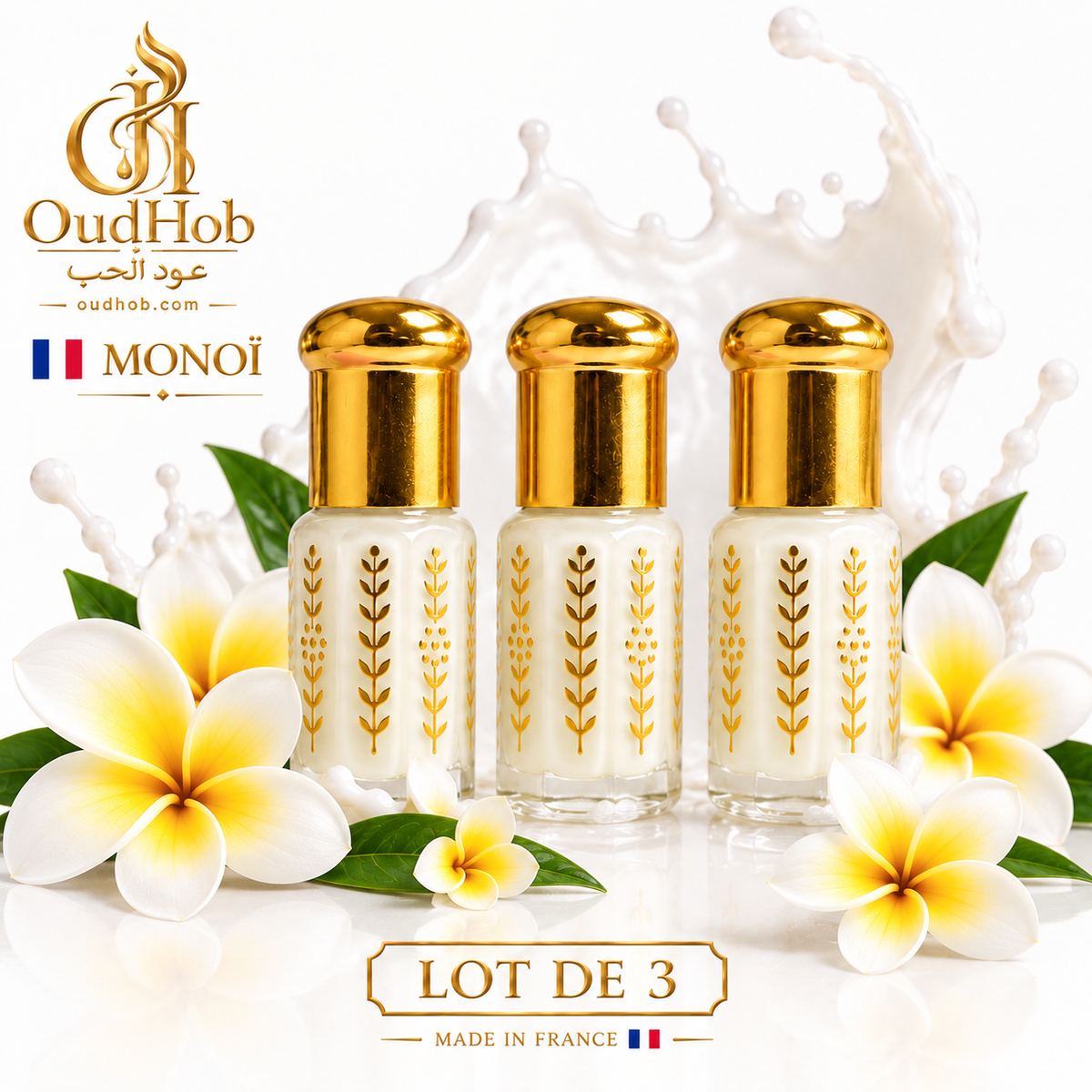 Musc Tahara Monoï – Musc Intime Sans Alcool 3 ml – OudHob | عود الحب