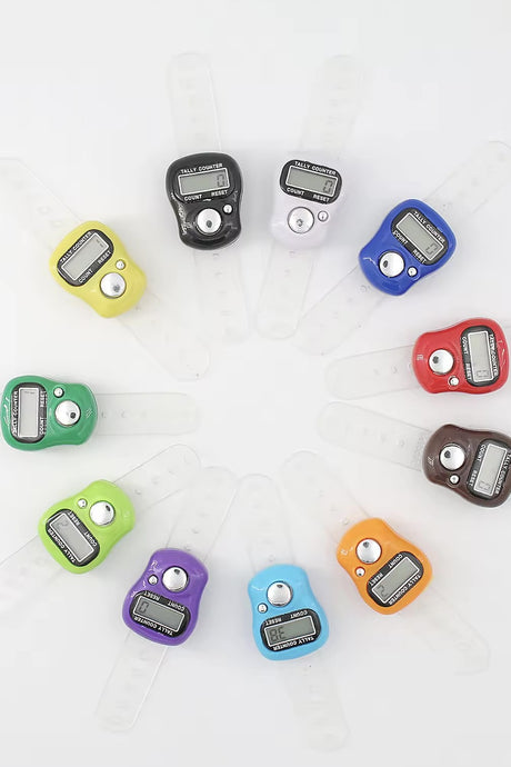Compteur de doigt LCD, Tasbih sous forme de bague chapelet électronique