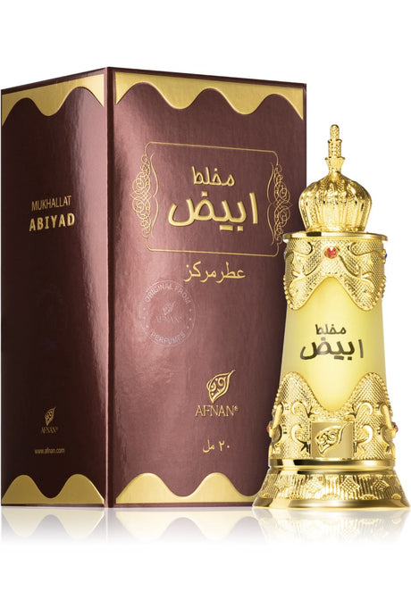 Huile de parfum Mukhallat Abiyad 20ml - Afnan Perfumes