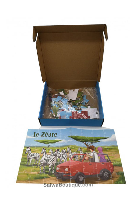 Puzzle Le Zèbre - Éditions MuslimKid