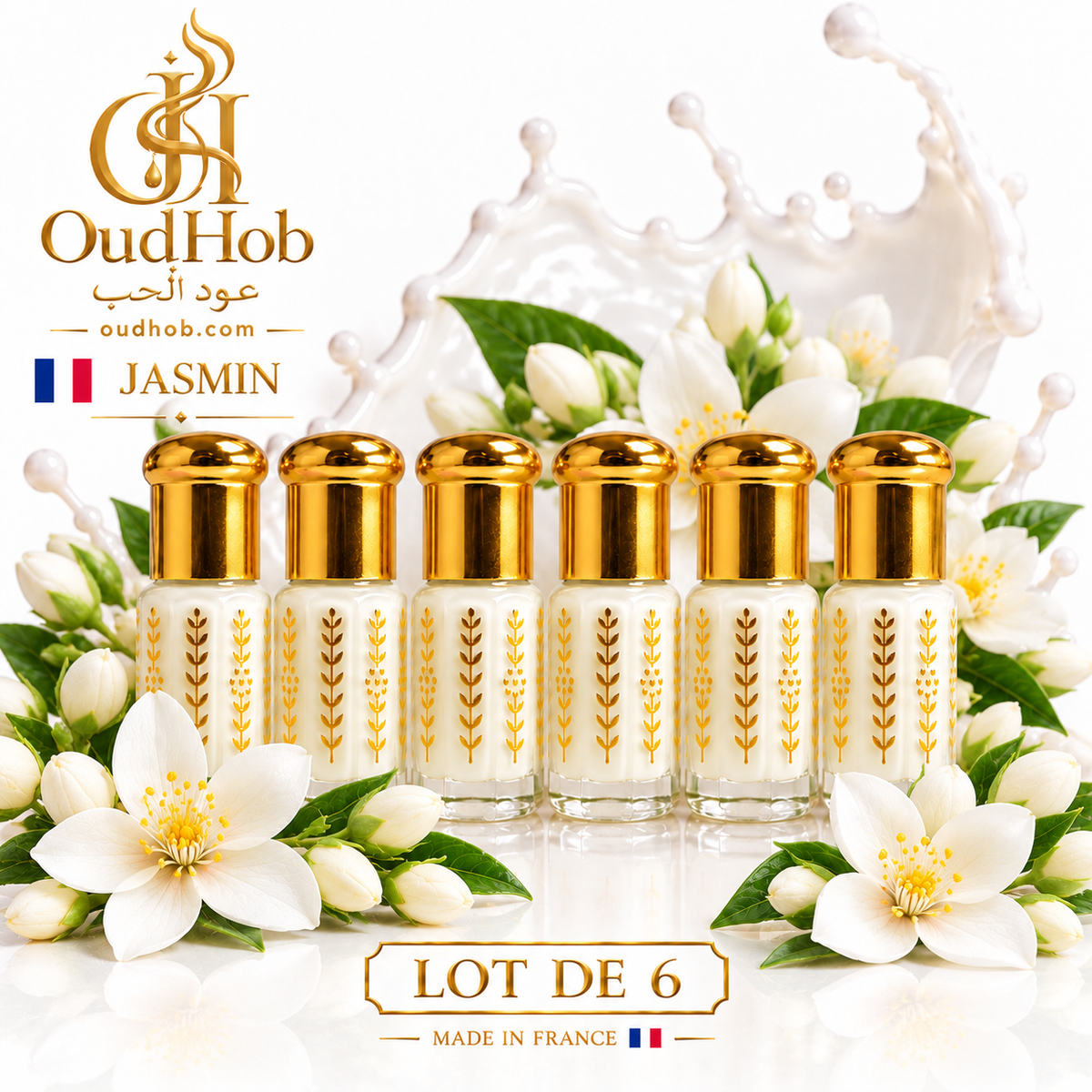 Musc Tahara Jasmin – Alkoholfrei 3 ml – Hergestellt in Frankreich – OudHob | عود الحب