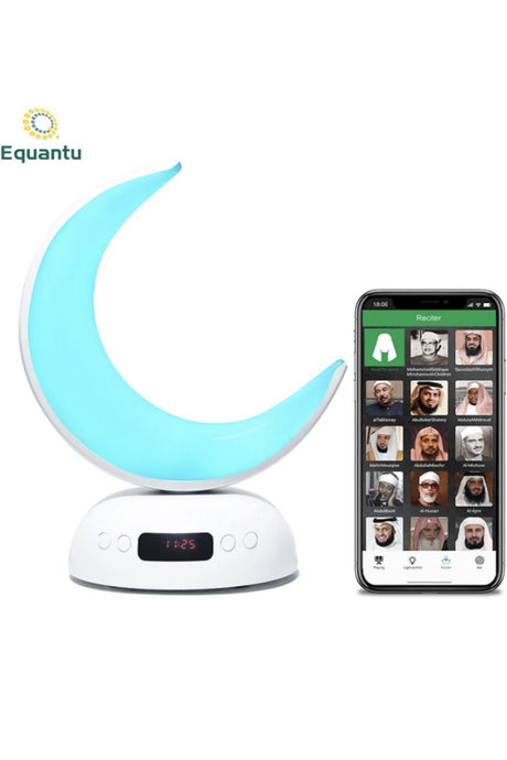 Veilleuse Coranique Lampe Lunaire SQ902 avec haut-parleur Coran Bluetooth connecte Android et iOS - Equantu SQ902