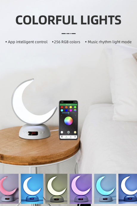 Veilleuse Coranique Lampe Lunaire SQ902 avec haut-parleur Coran Bluetooth connecte Android et iOS - Equantu SQ902