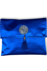 Coffret cadeau élégant Pochette en tissu Tapis de prière & Tasbih (chapelet) Sajada en Velours de Luxe