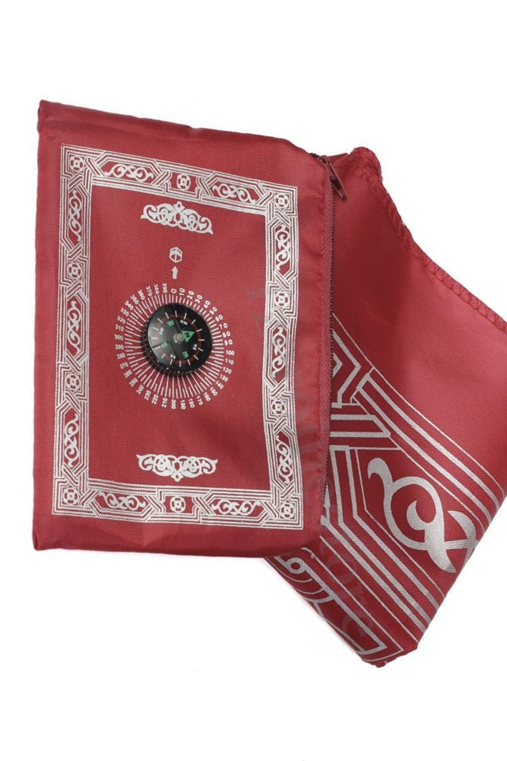 Tapis de prière de poche avec boussole, Sajada de voyage