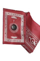 Tapis de prière de poche avec boussole, Sajada de voyage