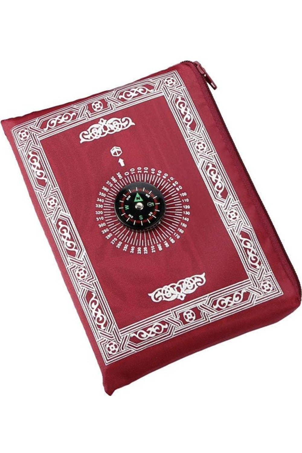 Tapis de prière de poche avec boussole, Sajada de voyage