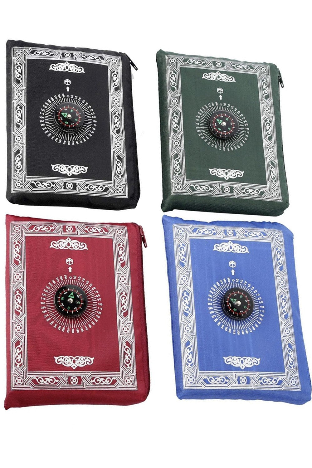 Tapis de prière de poche avec boussole, Sajada de voyage