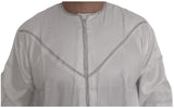 Qamis Émirati en Satin Précieux – Manches Longues | Sultan