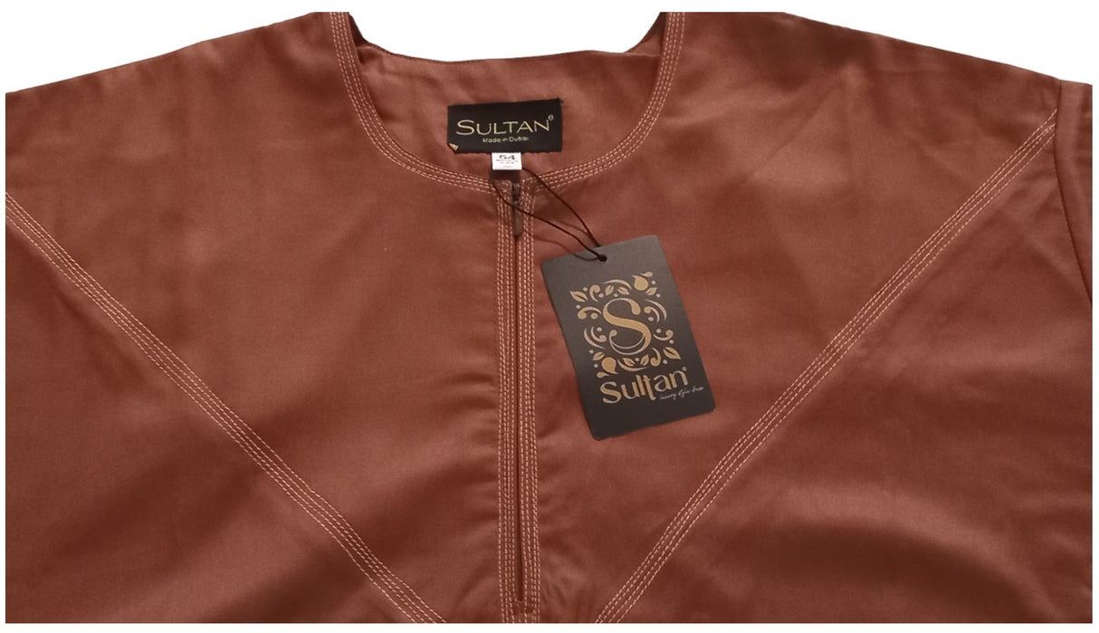 Qamis Émirati en Satin Précieux – Manches Longues | Sultan