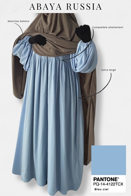 Abaya Russia Manches bouffantes - Dar Al Iman