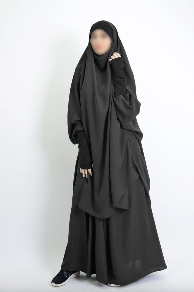 Jilbab Makkah 2 Pièces – Élégance et Légèreté | Moultazimoun