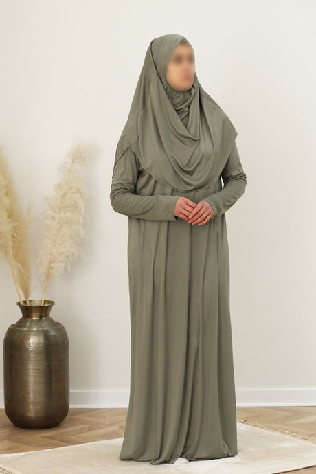 Robe de prière Hijab intégré